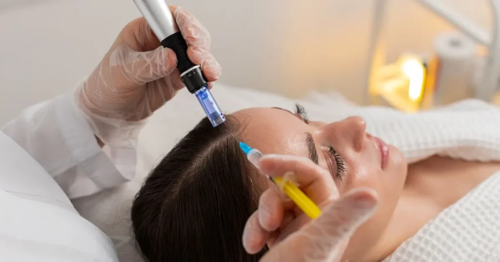 Hair Restoration treatment with microneedling and PRP in Delray Beach, FL
